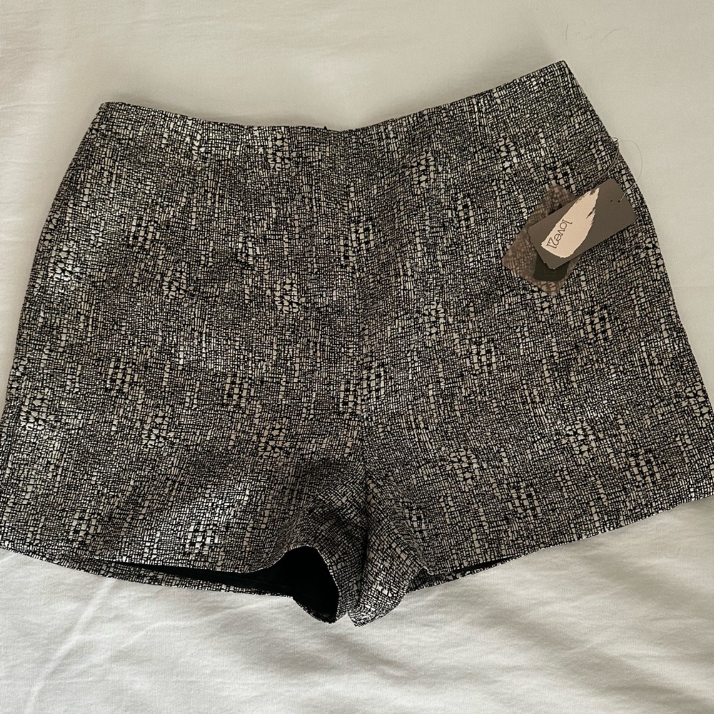 Forever 21 Black and White High Waist Shorts